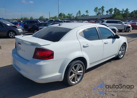 2014 Dodge Avenger Se из США, поврежденный, VIN 1C3CDZAB6EN201566